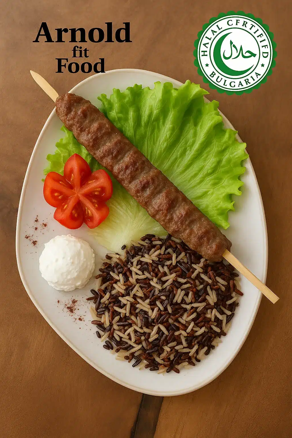 Halal Урфа кебап с две гарнитури
